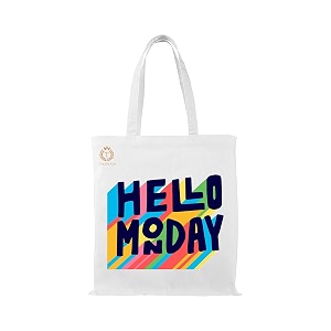 reusable tote bags - 100 organic cotton grocery bags eco-friendly multi-purpose sturdy canvas with 15kgs capacity - multiple stylish designs