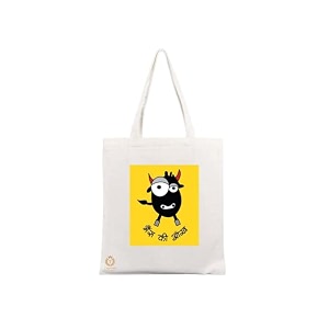reusable tote bags - 100 organic cotton grocery bag eco-friendly multi-purpose sturdy canvas with 15kgs capacity - multiple stylish designs