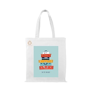 reusable tote bags - 100 organic cotton grocery bags eco-friendly multi-purpose sturdy canvas with 15kgs capacity - multy stylish design