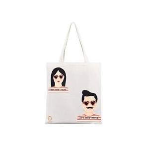 reusable tote bags - 100 organic cotton grocery bags eco-friendly multi-purpose sturdy canvas with 15kgs capacity - multy stylish design