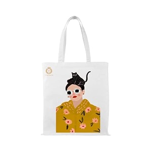 reusable tote bags - 100 organic cotton grocery bags eco-friendly amp multi-purpose sturdy canvas with 15kgs capacity - multiple stylish designs