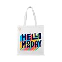 Reusable Tote Bags - 100% Organic Cotton Grocery Bags, Eco-Friendly, Multi-Purpose, Sturdy Canvas with 15kgs Capacity - Multiple Stylish Designs