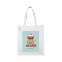 Reusable Tote Bags - 100% Organic Cotton Grocery Bags, Eco-Friendly, Multi-Purpose, Sturdy Canvas with 15kgs Capacity - Multy Stylish Design