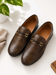 Tajwear Men loafer Loafers For Men Brown
