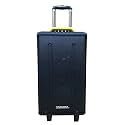 TAKARA Karaoke Trolley Speaker Portable Multimedia Bluetooth, Audio Recording, USB, SD,TF, AUX PA System with 2 Wireless UHF Mic, Remote Control, FM Trolly Outdoor Party Speakers (T-5112a)