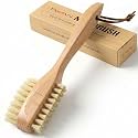 TAKAVU Nail Brush, Dual-Sided Boar Bristle for Fingernails & Toenails