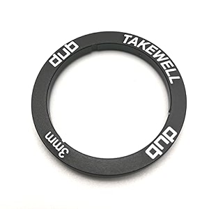 dub bottom bracket spacer for sram dub bottom bracket installation aluminum black 1 pcs size 3mm the aluminum alloy spacer replaces plastic spacer