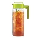 Takeya Airtight Pitcher - Durable BPA-Free Eastman Tritan Odor/Stain-Resistant Leakproof Lid for Iced Tea/Water Easy-Grip Silicone Handle Spill-Free Spout Fridge-Friendly Made in USA 2 Quart/Avocado