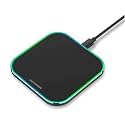 Talabat 15W Wireless Charger Series PD &amp; Qi-Certified with Type C Cable for i-Phone 15/15 Plus/15 Pro/15 Pro Max,14/14 Plus/14 Pro/14 Pro Max, 13/12/11 Series - Black (BLK_Square)