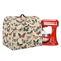 Talayituse Butterfly Print Aid Mixer Cover, Lightweight Mixer Cover Kitchen Appliance Decoration for Stand Mixer with Pockets, Waterproof Stand Mixer Dust Cover with Top Handle, Small