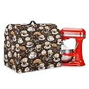 Talayituse Coffee Bread Cake Print Stand Mixer Covers Kitchen Aid Mixer Cover Dust Cover with Pockets and Handle, Washable Mixer Covers Small Appliance Cover Kitchen Accessories, Large