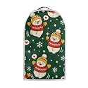 Talayituse Cute Snowman Print Blender Dust Cover, Fingerprint Protection Cover for Stand Mixer or Coffee Machine, Home Kitchen Appliance Covers for Stain Dust Resistant Supplies Christmas Decor