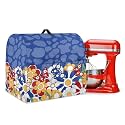 Talayituse Daisy Butterfly Cow Print Stand Mixer Dust Cover for Kitchen Aid Tilt-Head 4.5-5 Qt Mixers Cover with Pocket, Stand Mixers Accessories Small Appliance Covers with Pocket and Handle, Small