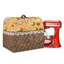 Talayituse Heart Mushroom Flower Print Mixer Cover for 4.5-5 qt Kitchen Aid Mixer Covers Stand Mixer Coffee Maker Case Toaster Machine Dust Covers Protective Stand Mixer Cover with Top Handle, Small