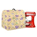 Talayituse Heart Star Dot Print Stand Mixer Cover for Kitchen Aid Mixers Accessories, Dustproof Mixer Cover for Stand Mixer with Pockets, Portable Kitchen Mixer Cover with Drawstring, Large