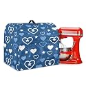Talayituse Heart Star Print Kitchen Aid Mixer Cover Stand Mixer Cover Fits All Tilt Head &amp; Bowl Lift Models 4.5-5 Quart Dust Cover with Pockets for Coffee Maker Toaster, Small