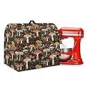 Talayituse Mushroom Floral Print Stand Mixer Covers Kitchen Aid Mixer Cover Dust Cover with Pockets and Handle, Washable Mixer Covers Small Appliance Cover Kitchen Accessories, Large