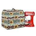 Talayituse Sunflower Geometric Print Stand Mixer Cover Compatible with 6-8 Quart Kitchen Aid Mixer, Navajo Ethnic Tribe Washable Mixer Covers Fit All Tilt Head &amp; Bowl Lift Models Mixers, Large