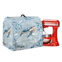 Talayituse Turtle Jellyfish Coral Print Stand Mixer Covers Kitchen Aid Mixer Cover Dust Cover with Pockets and Handle, Washable Mixer Covers Small Appliance Cover Kitchen Accessories, Large