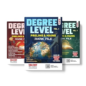  talent  kerala psc degree level prelims amp mains advanced rankfile 2025 edition 3 volume set based on ncert amp scert textbooks free omr practice booklet azg