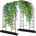 Tall Garden Arch Trellis for Climbing Plants, 87" H Metal Trellis Archway