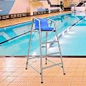 Tall Lifeguard Chair for Pools &amp; Beaches - 2/3/4 Step Observation Ladder Stool - Safety Deck Chair for Lifeguards, Lake, Competition - Height 150cm/59in