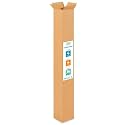 Tall Moving &amp; Shipping Boxes 4 x 4 x 36 inches (5-Pack) - Extra Strength 200 lb vs Regular - Corrugated Strong Packing Boxes for Moving - Cardboard Box for Delivery by IDL Packaging