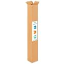 Tall Moving &amp; Shipping Boxes 4"L x 4"W x 36"H (25-Pack) - Extra Strength 200 lb vs Regular - Corrugated Packing Boxes for Moving - Tall Box, Made in USA - Box for Packaging by IDL Packaging