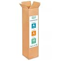 Tall Moving &amp; Shipping Boxes 4"L x 4"W x 18"H (25-Pack) - Extra Strength 200 lb vs Regular - Corrugated Moving Boxes, Made in USA - Durable Cardboard Box for Shipping by IDL Packaging