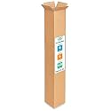 Tall Moving &amp; Shipping Boxes 6"L x 6"W x 48"H (15-Pack) - Extra Strength 200 lb vs Regular - Corrugated Packing Boxes, Made in USA - Cardboard Moving Box - Durable Shipping Box by IDL Packaging