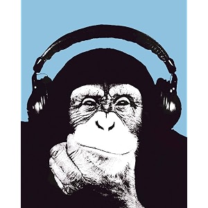 tallenge - pop art - monkey thinker poster - large posterpaper22 x 30 inches multicolour