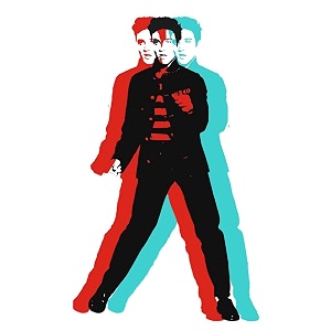 tallenge - elvis action hero pop art poster - large posterpaper22 x 30 inches multicolour