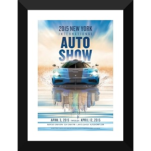 tallenge - auto show - x large poster paper - framed 24 x 34 inches