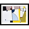 Tallenge - Bull V (Bull Profile Series) - Roy Lichtenstein - Modern Pop Art Painting? - Large Poster Framed (Paper,18x24? inches, Multicolour)