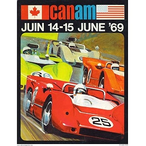 tallenge - canam 1969 - x large poster paper 24 x 34 inches