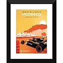 Tallenge - Grand Prix 2017 - Monaco - Small Poster Paper - Framed (12 x 17 inches)