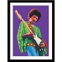 Tallenge -Jimi-Hendrix-Purple-Haze Pop Art Poster - Small Framed Poster(Paper,12 x 17 inches, MultiColour)