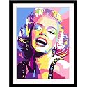 Tallenge - Marilyn Monroe - Pop Art Painting Poster - Small Framed Poster(Paper,12 x 17 inches, MultiColour)