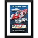 Tallenge - Official-Poster-Porsche-Rennsport-Reunion-V - Large Poster Paper - Framed (18 x 24 inches)