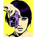 Tallenge - Pop Art - Girl With Camera Poster - Small Poster(Paper,12 x 17 inches, MultiColour)