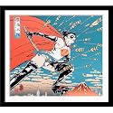 Tallenge - Pop Art - Samurai Girl Poster - Large Framed Poster(Paper,30 x 26 inches, MultiColour)