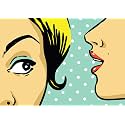 Tallenge - Pop Art - Telling Secrets Poster - Small Poster(Paper,12 x 17 inches, MultiColour)