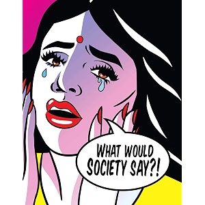 tallenge - pop art - what would society say poster - small posterpaper12 x 17 inches multicolour