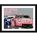 Tallenge - Porsche - Le Mans 2018 - Large Poster Paper - Framed (18 x 24 inches)