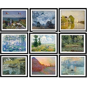 Tallenge - Set of 10 Claude Monet