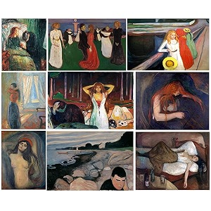 Tallenge -Set of 10 Edvard Munch Paintings
