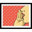 Tallenge -Telling Secrets Pop Art Poster - Small Framed Poster(Paper,12 x 17? inches, MultiColour)