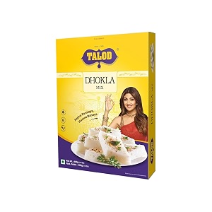 talod instant dhokla mix flour  ready-to-make soft amp spongy gujarati dhokla  100 natural no added preservatives  easy mix amp quick cook  vegetarian traditional breakfast amp snack premix - 400gm