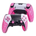 TALONGAMES Controller Grip Tapes Compatible with PS5 DualSense Edge, ELITE Version Color Anti Slip Tape, Compatible with PlayStation 5 Edge Grips, Multi-Texture, Sweat Ventilation, Skin Kit