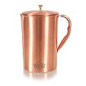 Taluka Copper Jug Pitcher with Brass Knob 1500 ML, Serving Storage Water, Good Health Benefits